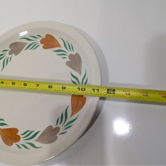 Syracuse China CHANTILLY Plate Orange Green Vintage - Picture 10 of 10